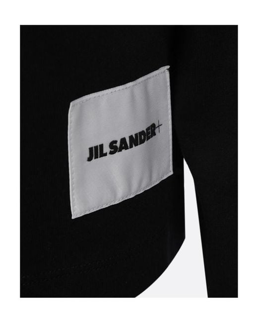 Jil Sander Black Three-Pack Crewneck T-Shirt