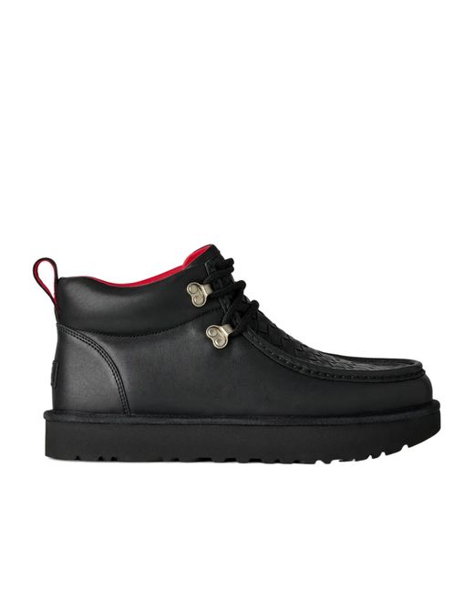 Ugg Black Woven Lace-Up Trainers for men