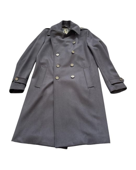 Sealup Gray Long-Sleeved Double-Breasted Coat