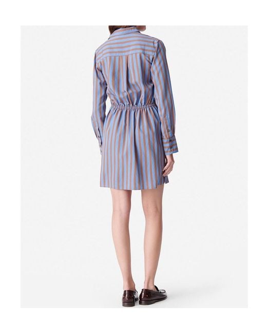 Vanessa Bruno Blue Long-Sleeved Dress