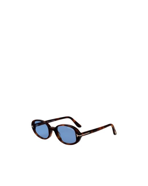 Tom Ford Blue Eyewear Lggy Oval Frame Sunglasses