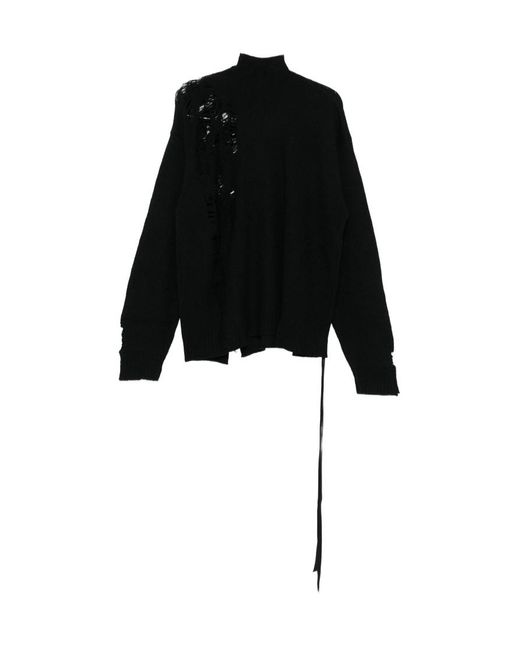 Ann Demeulemeester Black Turtleneck Sweater for men