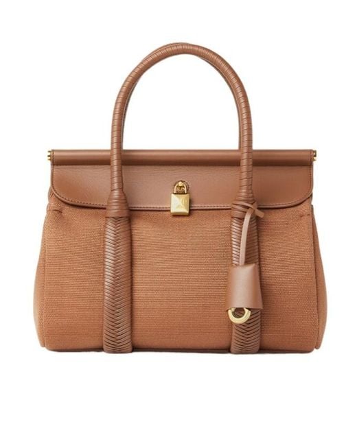Loro Piana Brown Loom Bag L25