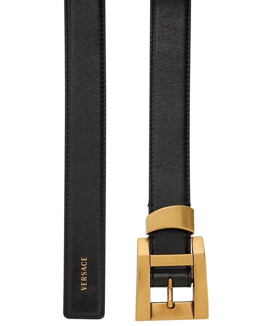 Versace White Glossed Leather Belt