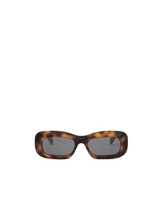 Céline White Full-Frame Sunglasses