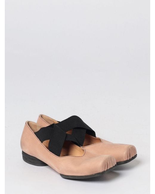 Uma Wang Natural Square Toe Ballet Flats
