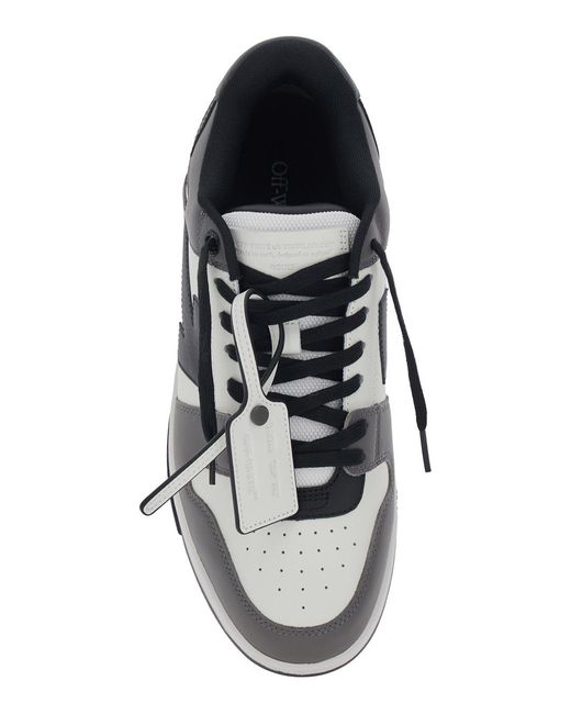 Off-White c/o Virgil Abloh Multicolor Gray Calf Leather Bos Taurus Low Top Sneakers - Eu45/us12 for men