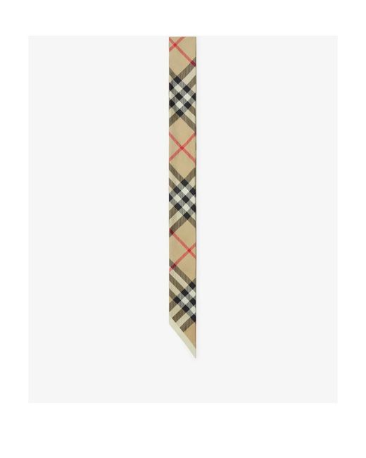 Burberry Metallic Check Pattern Pointed-Tip Scarf for men