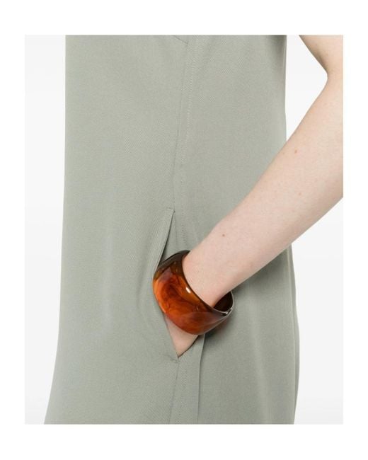 Calvin Klein Gray V-Neck Jumpsuit