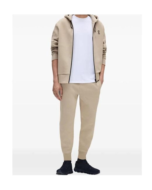 On Shoes Natural Focus Tech Zip Hoodie for men