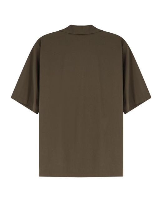 Aspesi Green Short-Sleeved Shirt for men