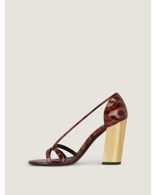 Givenchy Brown Block Heeled Sandals