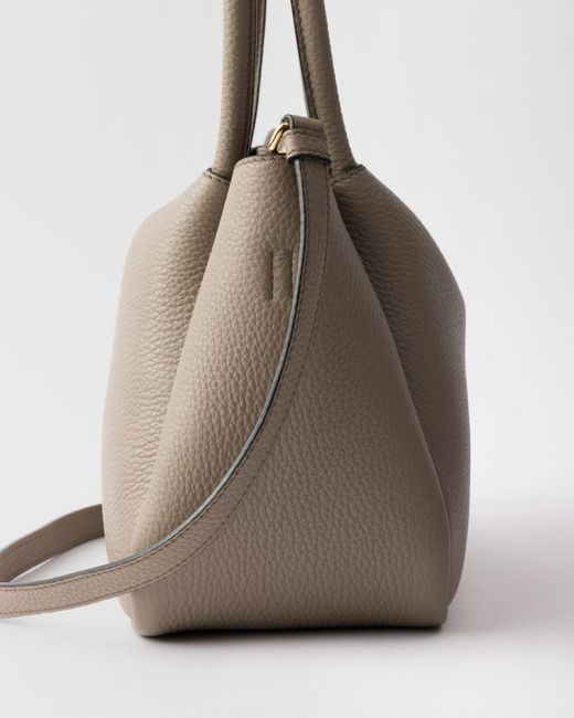 Prada Natural Small Leather Bag