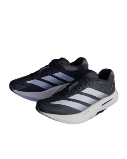 Adidas Blue Adizero Boston 13 Lace-Up Sneakers for men