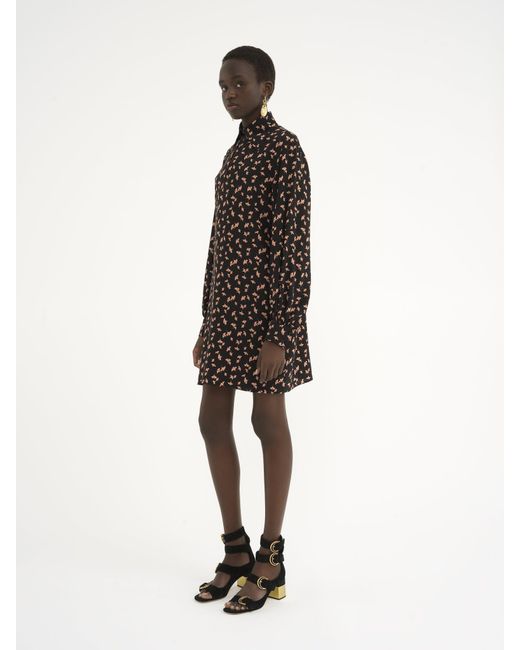Chloé Black Long-Sleeved Mini Dress