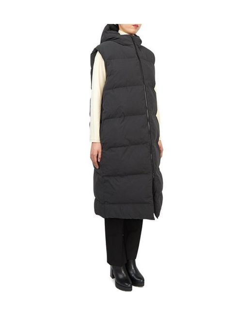 Studio Nicholson Black Hooded, Thick, Sleeveless Cotton-Padded Jacket