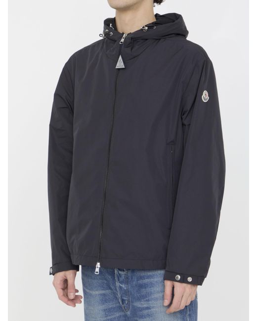 Moncler Blue Traversier Hooded Jacket for men