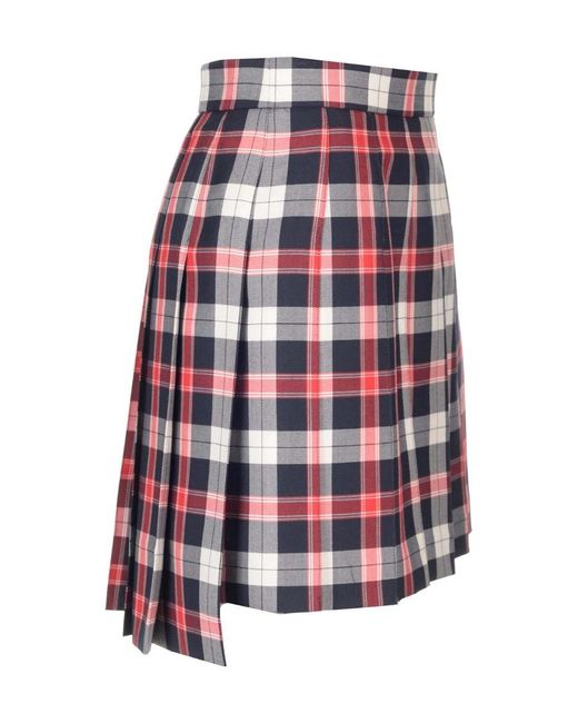 Thom Browne Checkered Pleated Mini Skirt