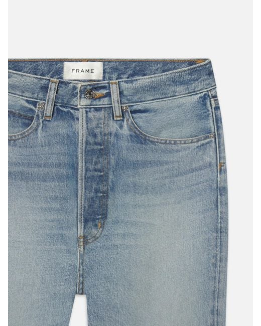 FRAME Blue The Vertical Straight-Leg Jeans