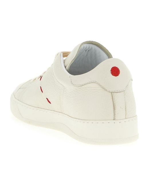 Kiton Natural Low Top Lace-Up Sneakers for men