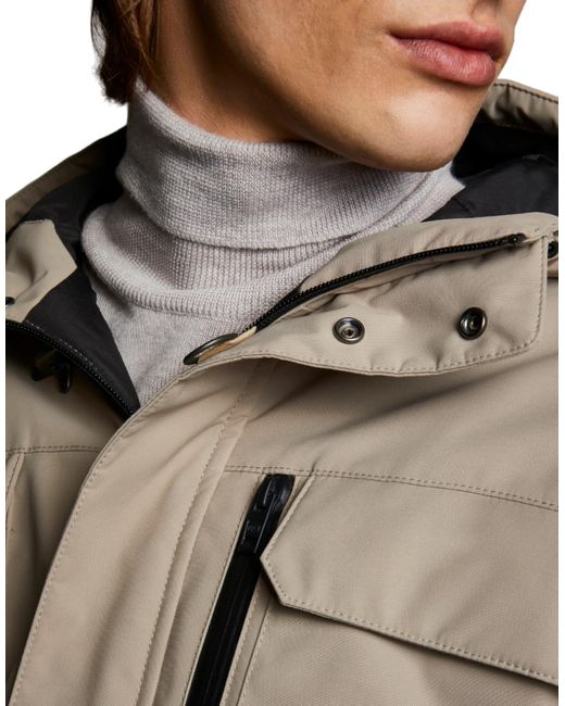 Fay Multicolor Rope Pocketed Hooded Jacket for men