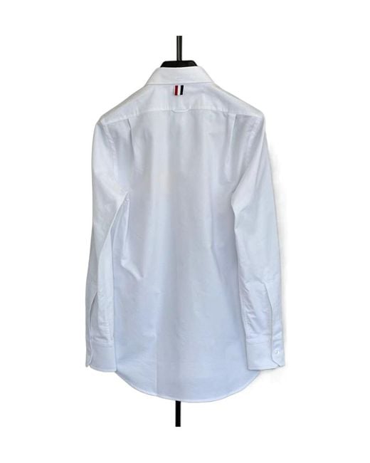 Thom Browne Blue Long-Sleeved Shirt for men