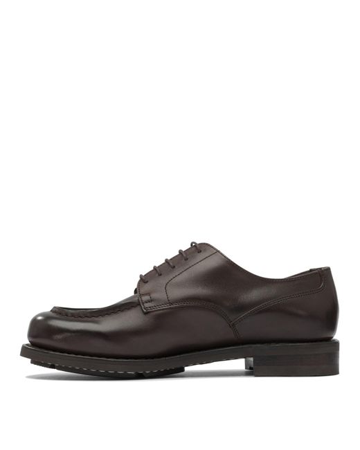 Paraboot Brown Chambord Leather Lace-Up Shoes for men