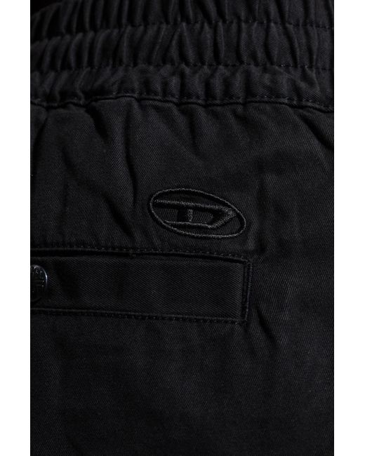 DIESEL Black Beeck Trousers for men