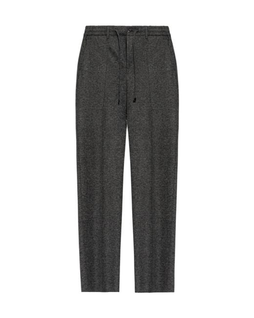 Etro Gray Drawstring Casual Pants for men