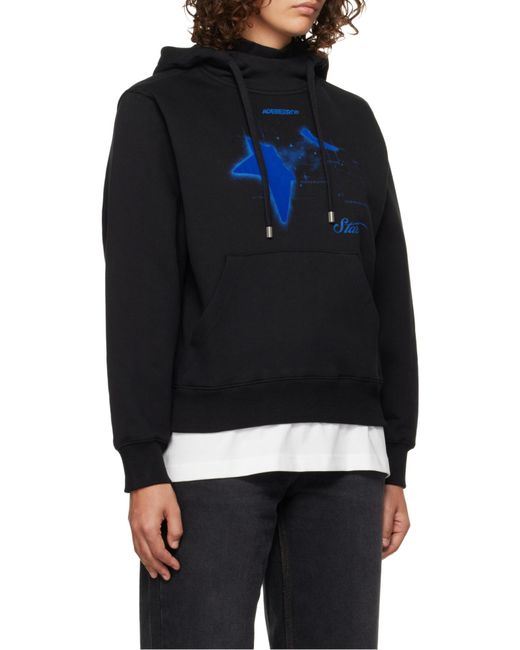 Adererror Black Hooded Sweater for men