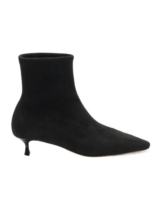 Casadei Black Giselle Kitten Heel Ankle Boots