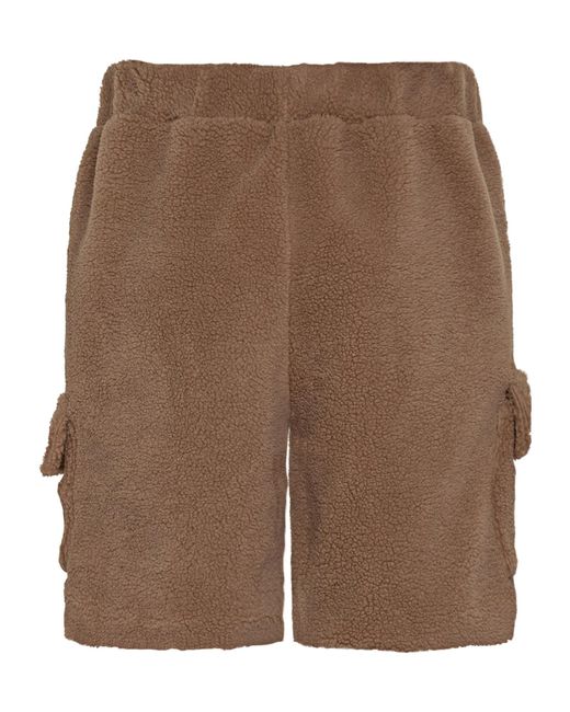 Barrow Brown Teddy Cargo Shorts for men