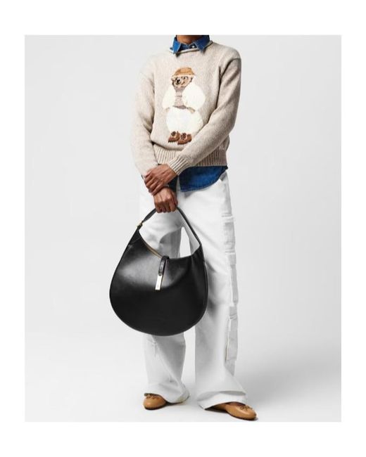 Polo Ralph Lauren Black Top Handle Shoulder Bag