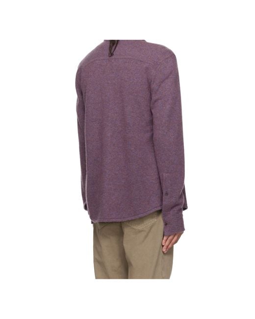 The Row Purple Lautaro Shirt for men