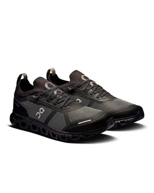On Shoes Black Lace-Up Sneakers for men