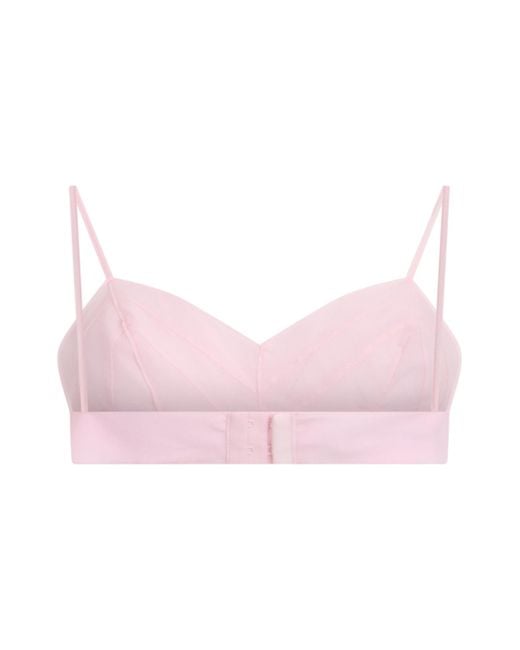 Philosophy Di Lorenzo Serafini Pink Cropped Bralette Top