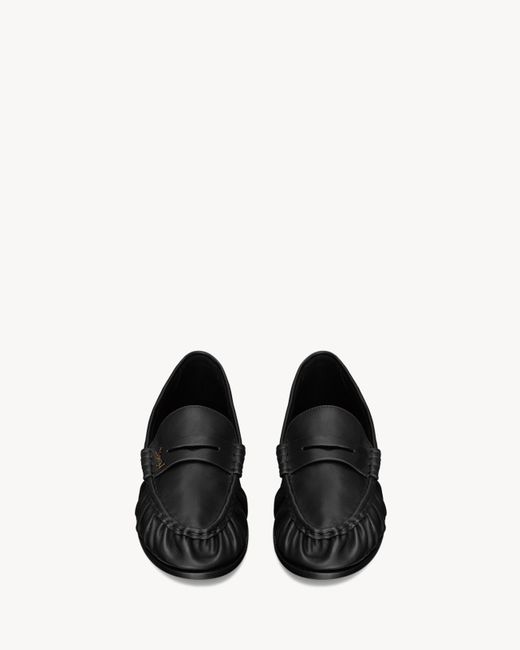 Saint Laurent Brown Le Loafer Slip-On Flat Shoes