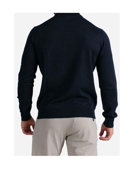Gran Sasso Blue Virgin-Wool Sweater for men