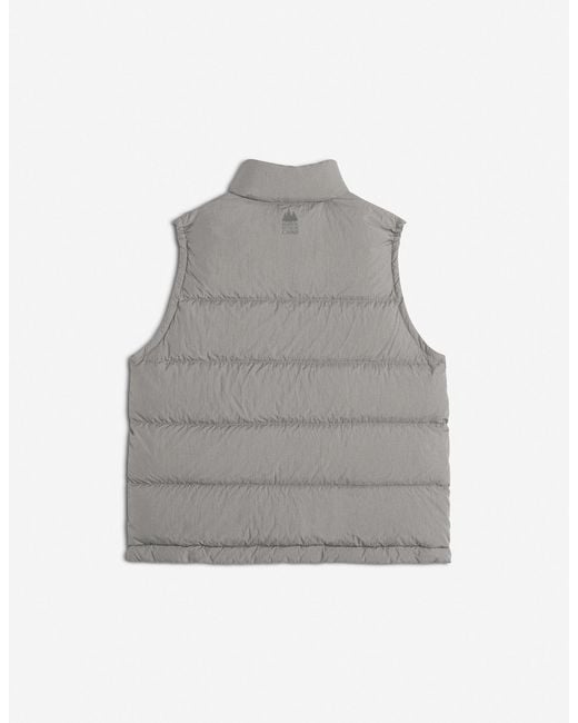 Maison Kitsuné Gray Puffer Gilet for men