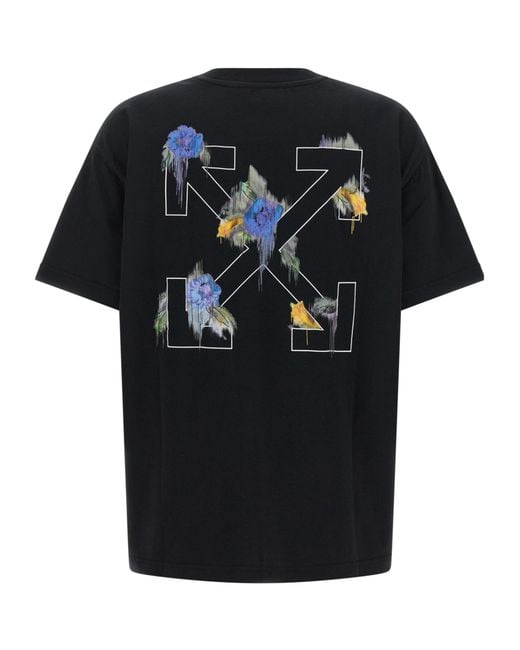 Off-White c/o Virgil Abloh Black 'Arrow Out Flower' T-Shirt
