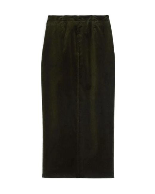 Jil Sander Black Front-Slit Maxi Skirt