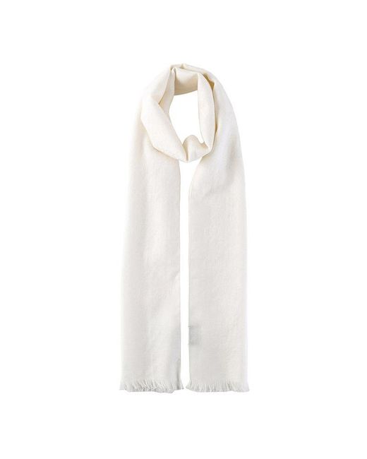 Gucci White Logo Casual Scarf