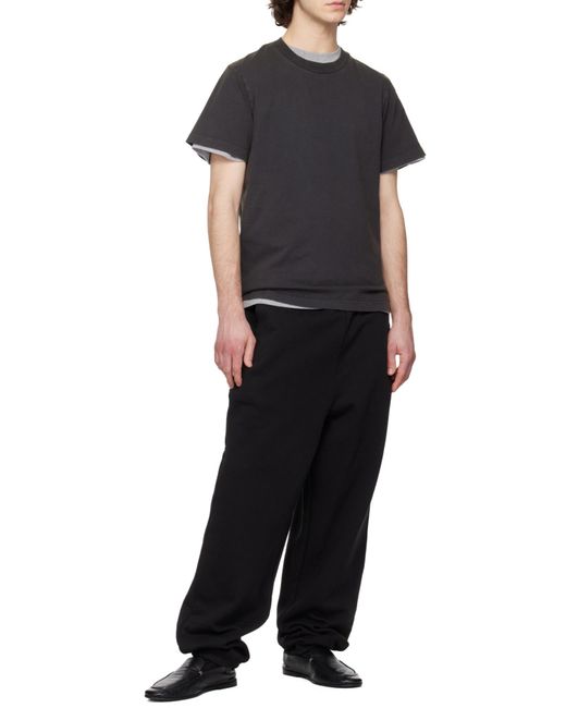 Entire studios Black Standard Crew-Neck T-Shirt for men