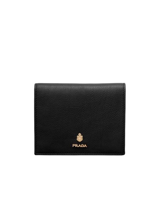 Prada Black Small Leather Wallet