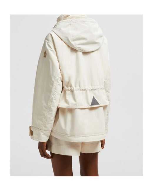 Moncler Natural Nimba Hooded Field Down Jacket