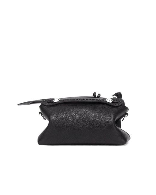 Fendi Black By The Way Soft Selleria Mini Shoulder Bag