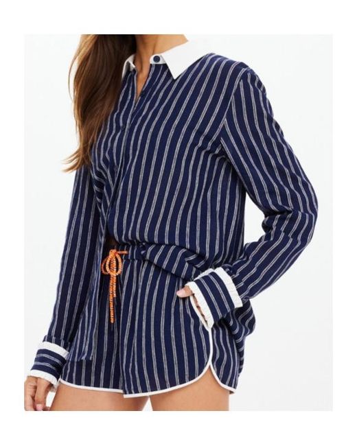 The Upside Blue Belize Striped Shirt