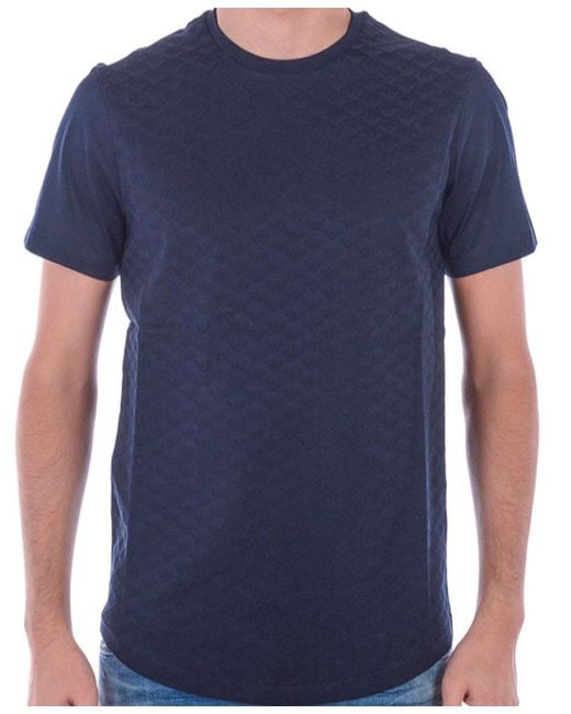 Emporio Armani Blue Logo T-Shirt for men