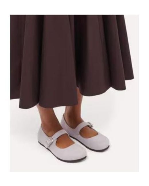 Birkenstock White Santa Clarita Mary Jane Flats