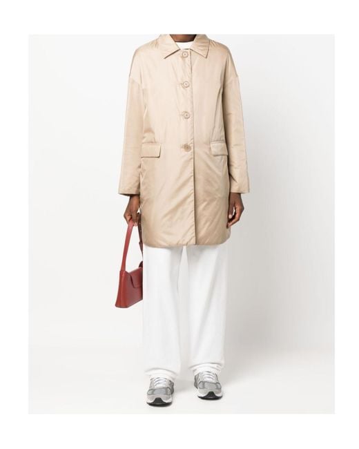 Aspesi Natural Logo Coat